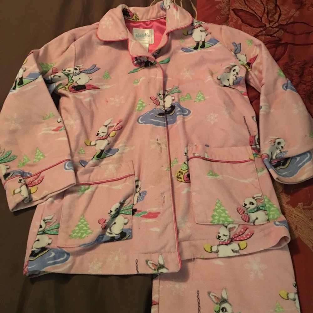 Little girls fleece pajama set