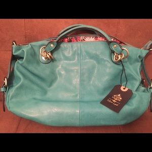 Moda Luxe "Broadway" Vegan Leather Satchel Bag 👜