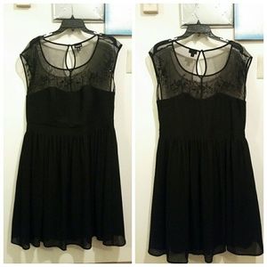 Torrid Black and Mesh Dress