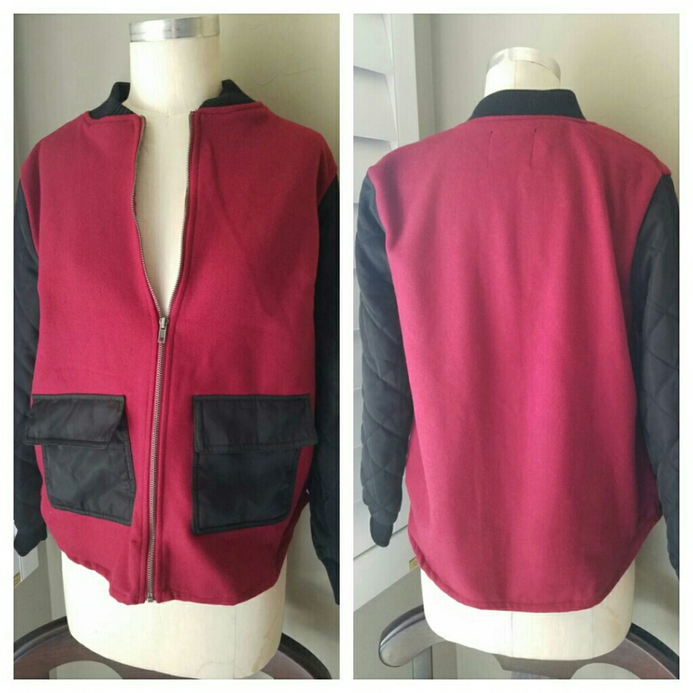 NWOT Bomber Jacket with Shirt Tail Hemline