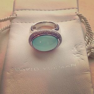 David Yurman large Gemstone & diamond ring