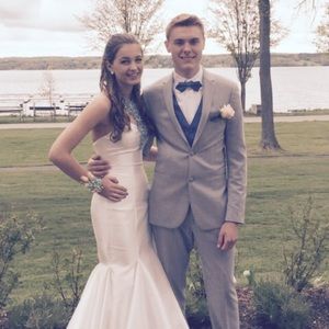 White Prom Dress! Almost new!!