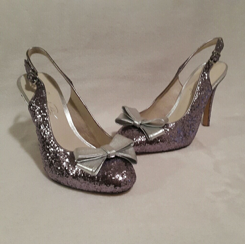 Shoes of Prey silvery purple high heels