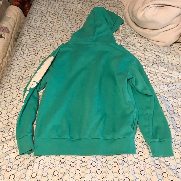 PINK Victoria Secret teal hoodie - Picture 3 of 4