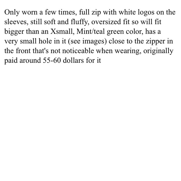 PINK Victoria Secret teal hoodie - Picture 4 of 4