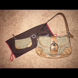 Coach purse with matching wallet