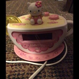 Teacup Hello Kitty Alarm Clock