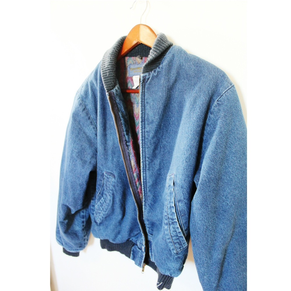 Denim Jacket (Size M) Insulated/Zip-Up