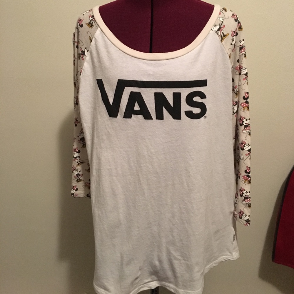 Disney Vans Minnie Mouse raglan tee!
