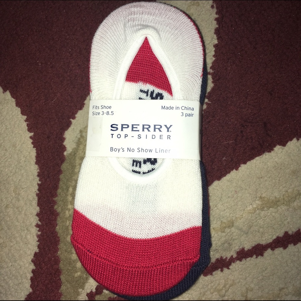 Sperry No Show Socks (3 pack) NWT