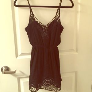 Black Millau LF Crochet Dress