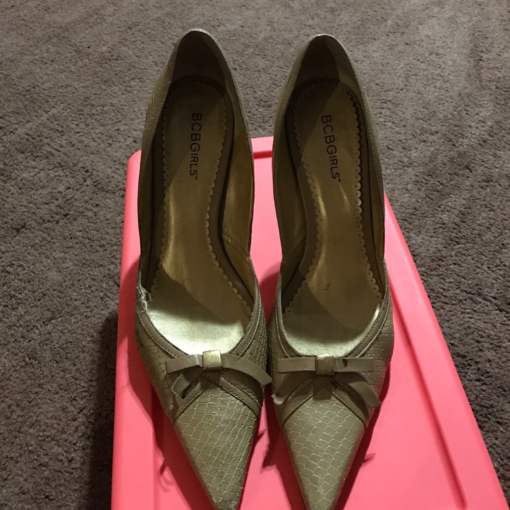 Gold heels!