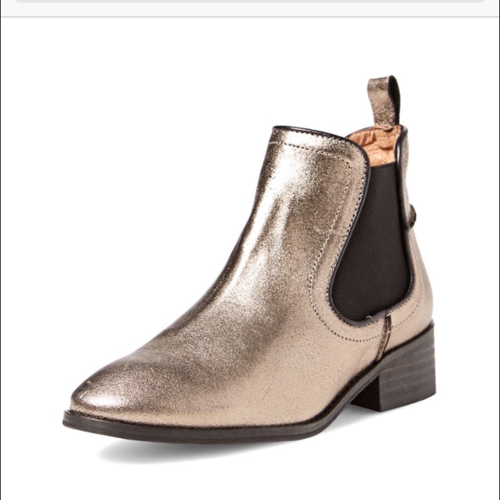 Modern Vintage Lucille Metallic Ankle Boot