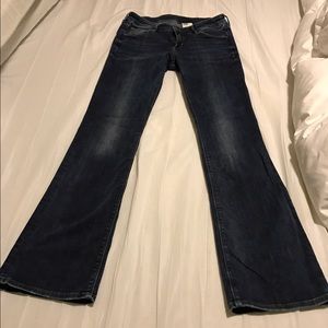 H&M boot cut dark wash jeans