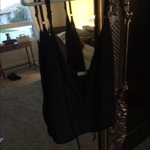 Black sheet tank top from Brandy Melville