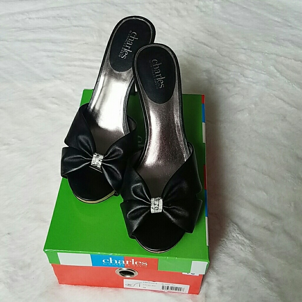 Black Leather Heels
