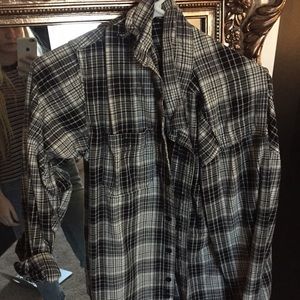 Black and white flannel