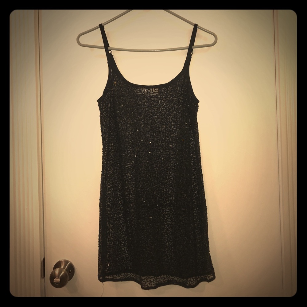 Black sequin cami