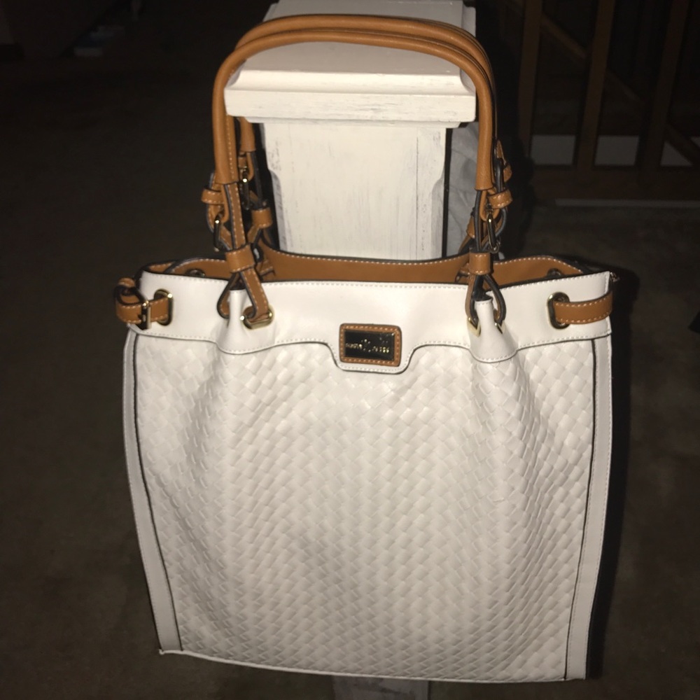 Simply Noelle basketweave large handbag