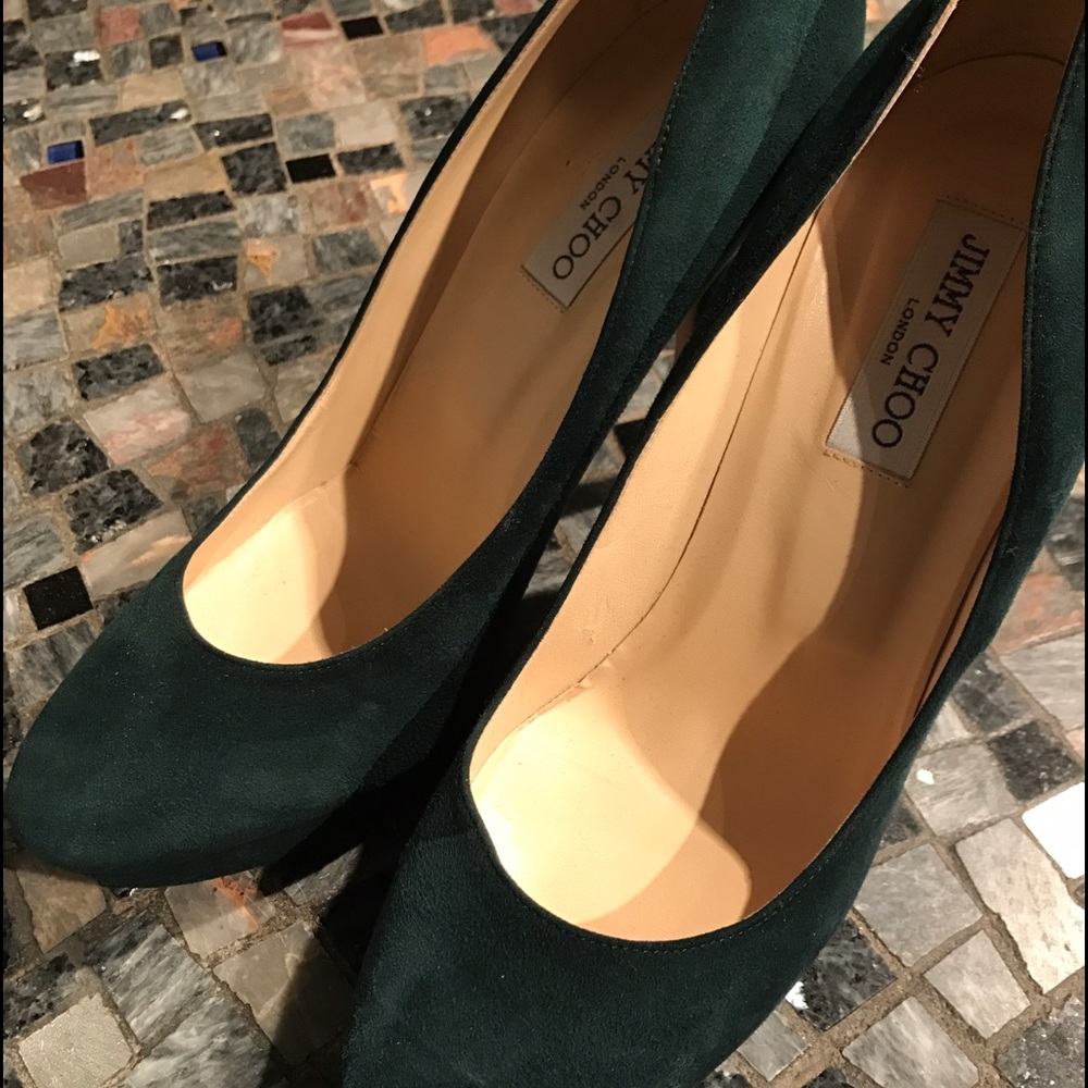 jimmy Choo suede pumps