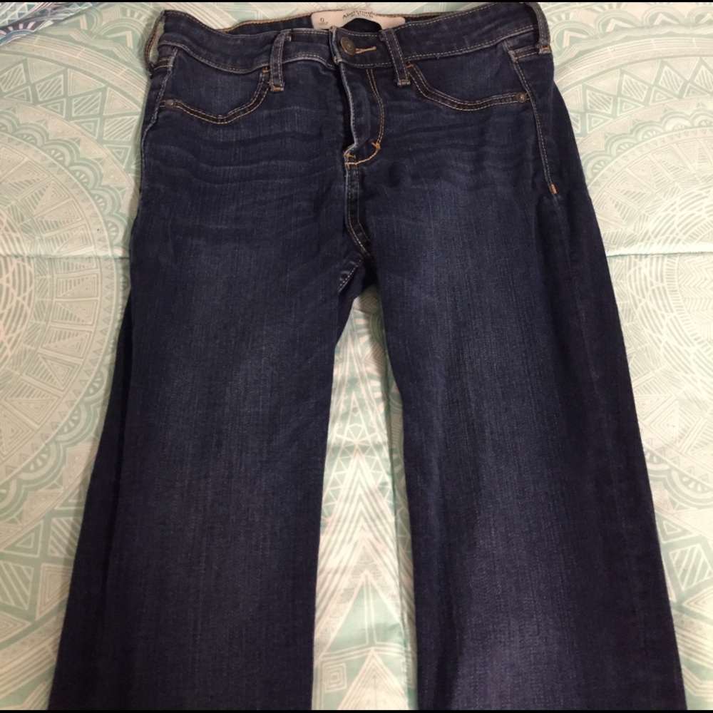 Dark faded Abercrombie and Fitch jeans