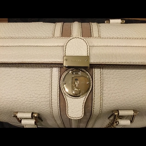 <SOLD> Gucci large white treasure bag - Picture 4 of 6
