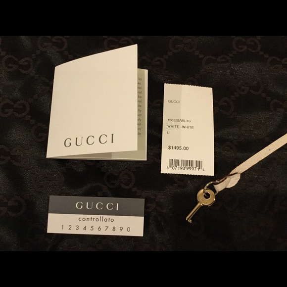 <SOLD> Gucci large white treasure bag - Picture 5 of 6