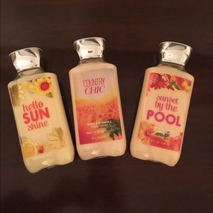 3 Bath and Body Lotions