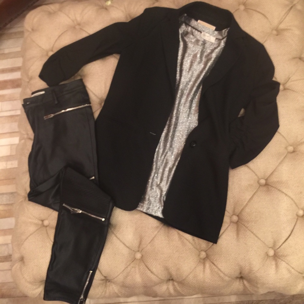 R D Style Shimmering Silver Blouse