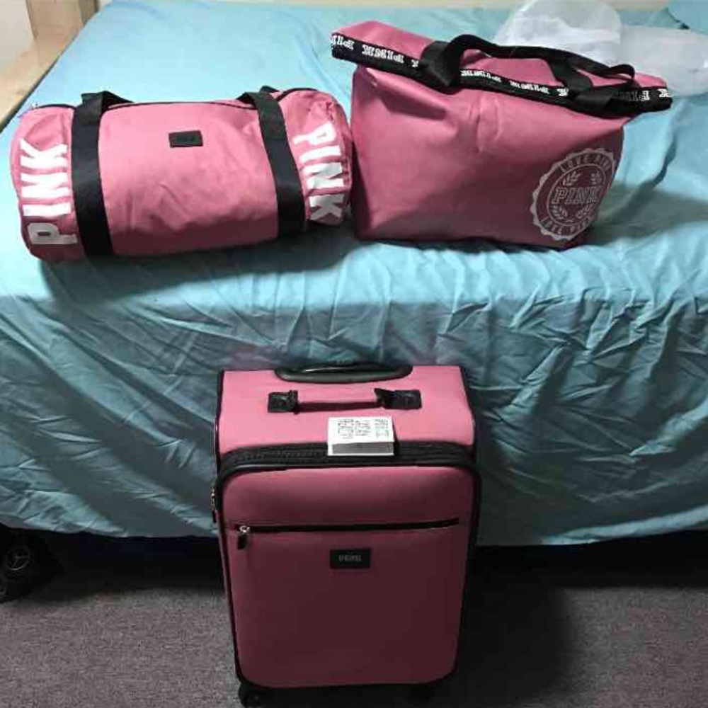 SOLD!! Ⓜ️PINK Soft Begonia Wheelie Set