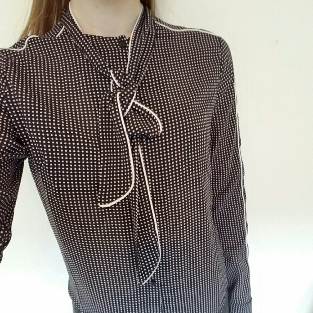 FOREVER XXI PUSSY BOW BLOUSE