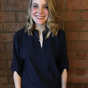 Medium Monteau Dark Blue Blouse