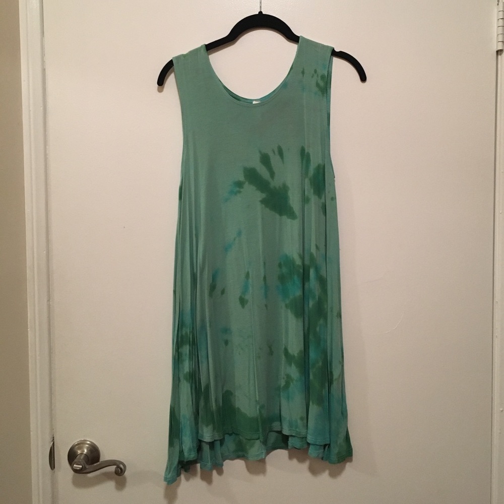 Sea Foam Green Tie Dye Dress