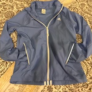 Light blue Adidas windbreaker