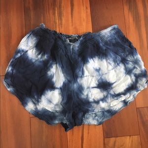 Tie dye brandy shorts