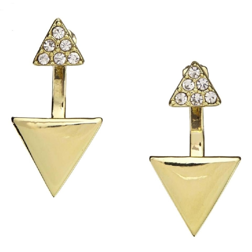 Baublebar Gold and Pave Earrings