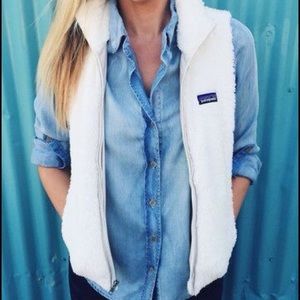 WHITE Patagonia Los Gatos Vest (GREAT condition)
