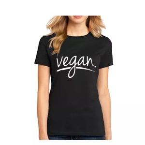 Vegan 100% cotton women's T Shirt NEW