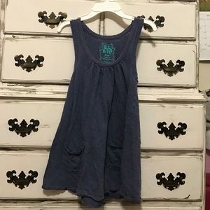 blue small tank top