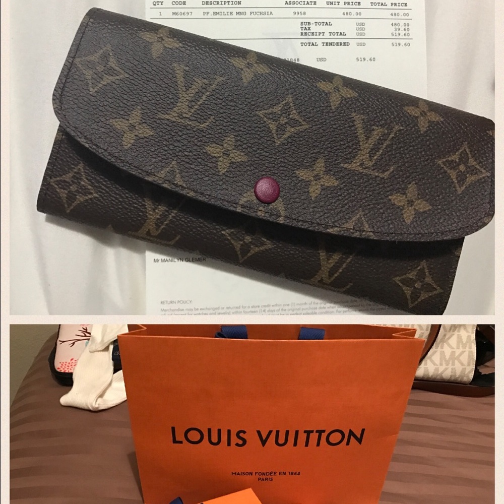 Louis Vuitton Fuchsia Wallet