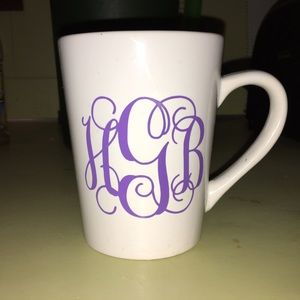 Monogram coffee mug