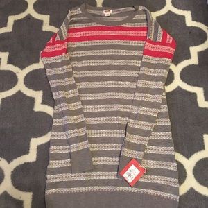 NWT striped long sweater dress/tunic