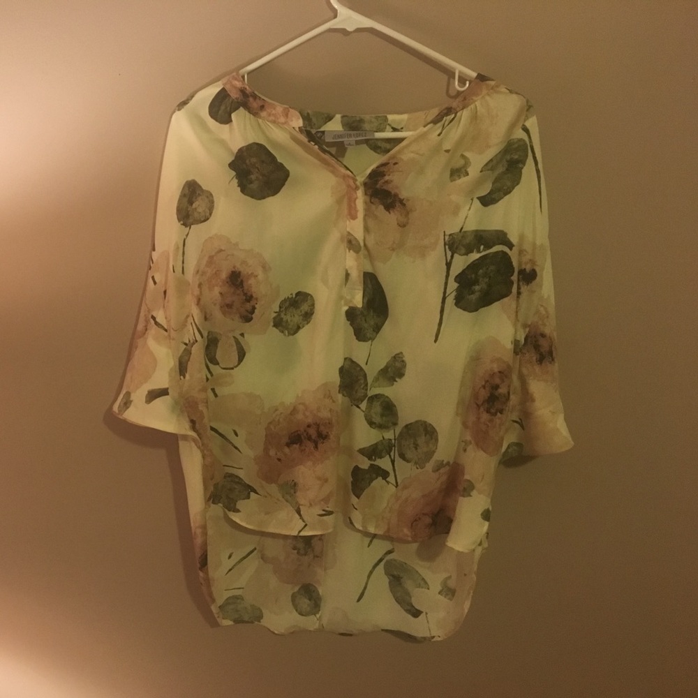 Floral blouse by Jennifer Lopez