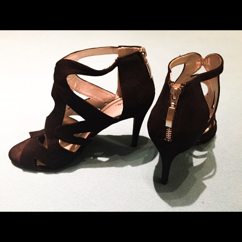 Black Open Toe Heels