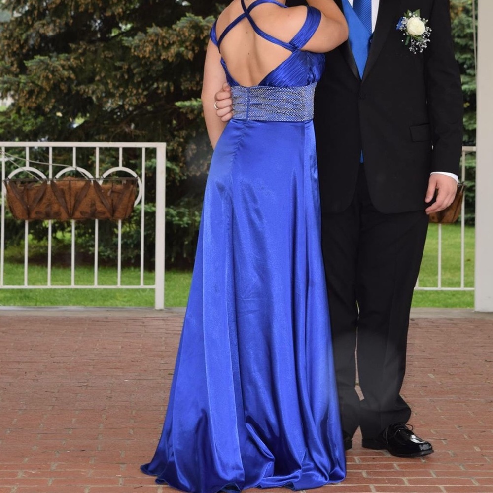 Royal blue prom dress