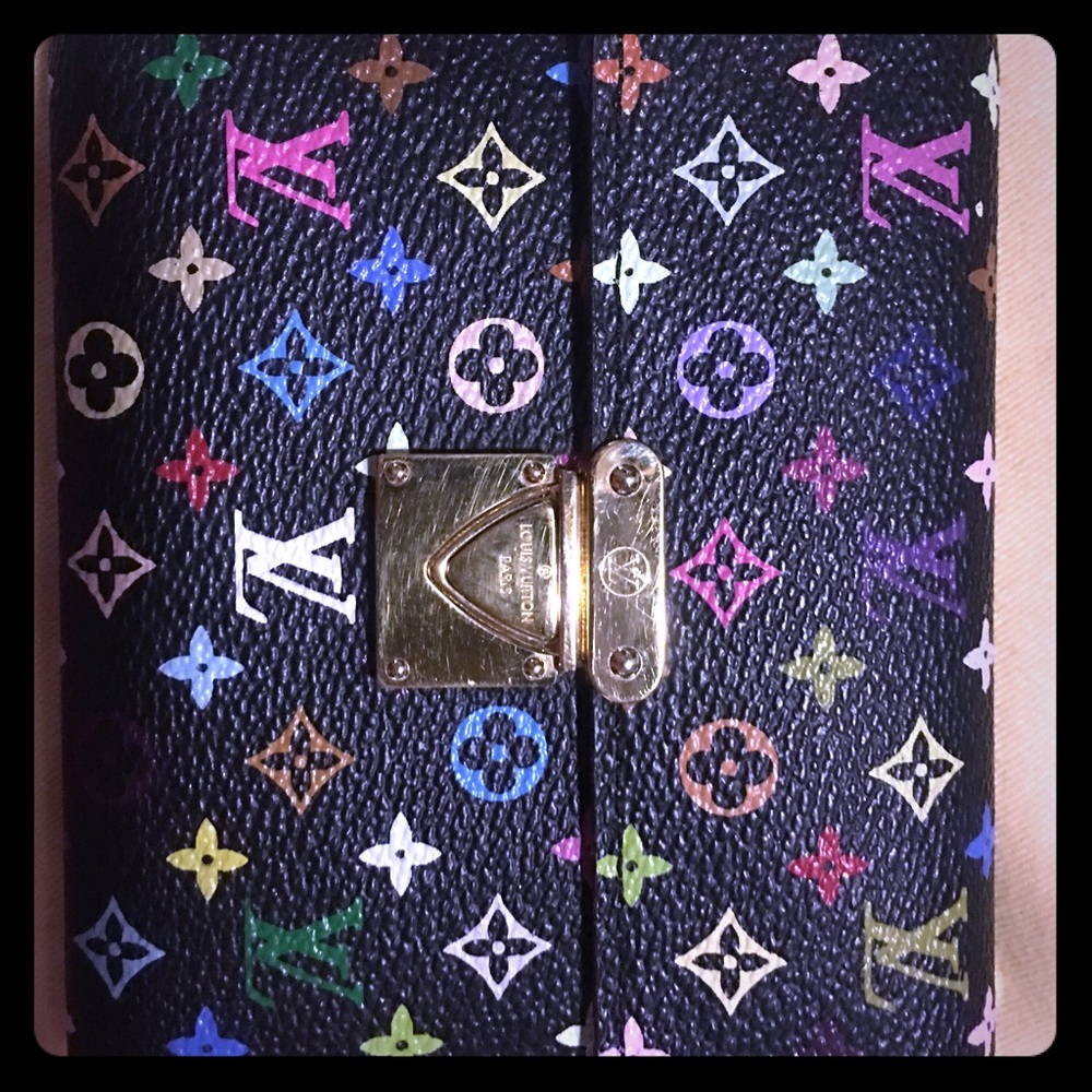 Authentic LV monogram multi color wallet