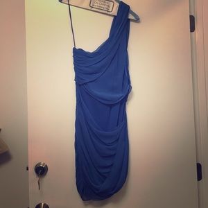 Blue One Shoulder Dress