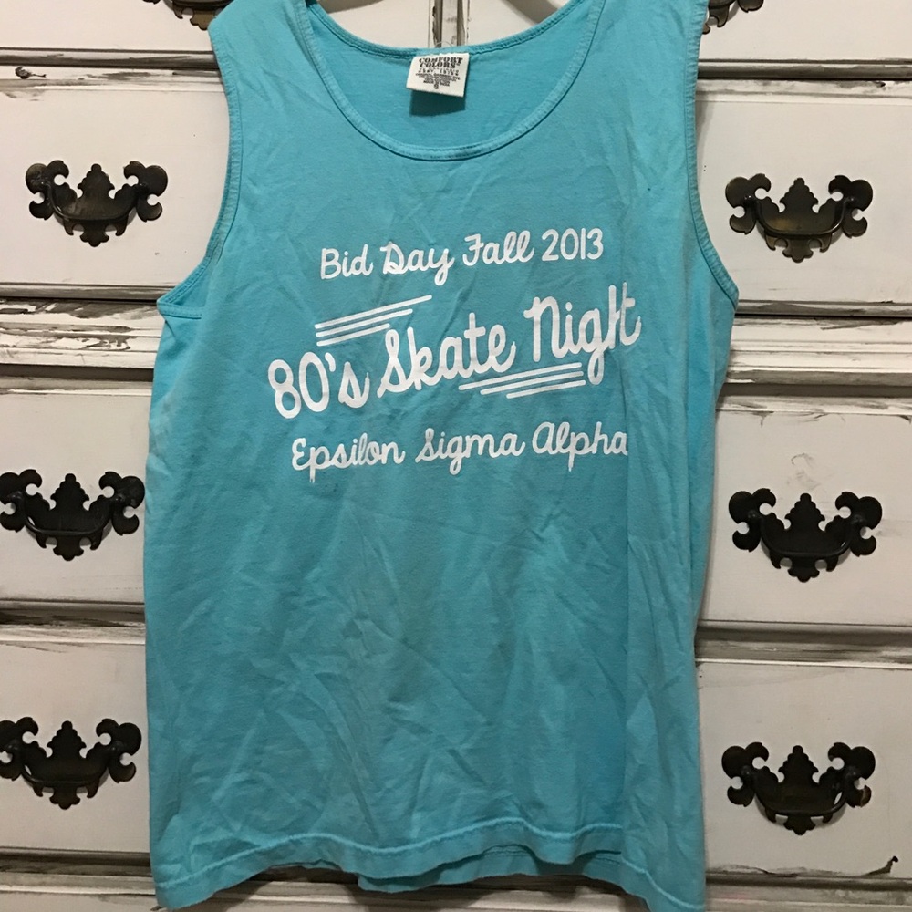 Blue tank top