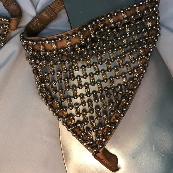 Vince Camuto ✨ Rhinestone Champagne Sandals - Picture 5 of 5