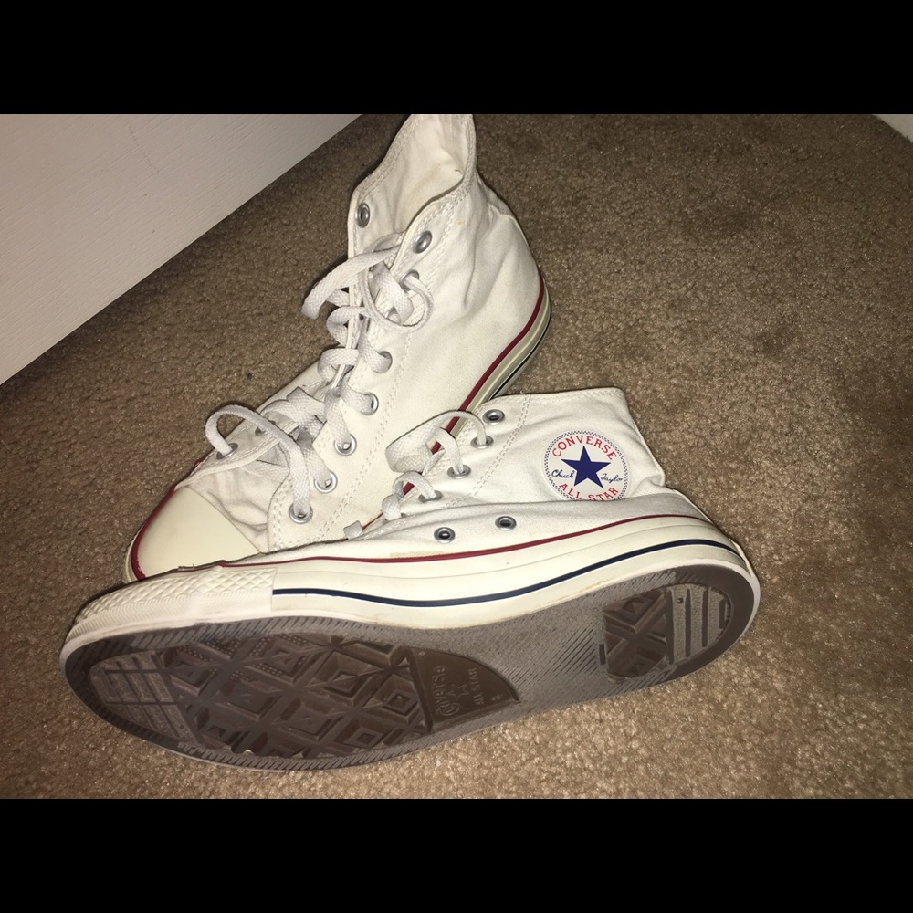 White Converse High Top